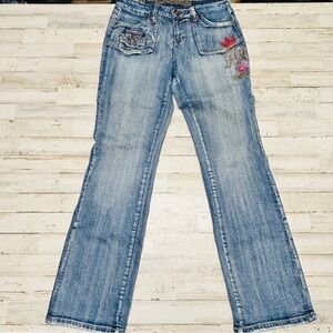 Request Size 32 Denim Jeans Straight Leg Bling Women's 32x32 Pants